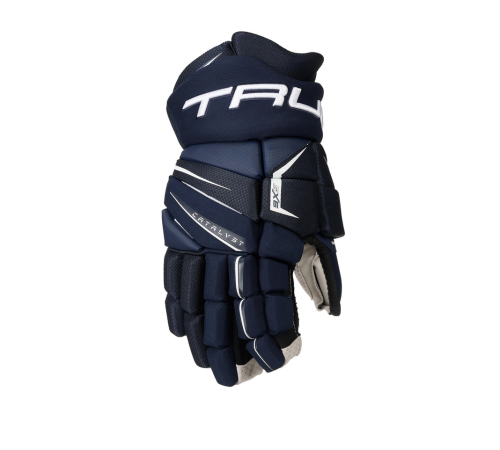 Rękawice hokejowe True Catalyst 9X5 - granatowe - Youth