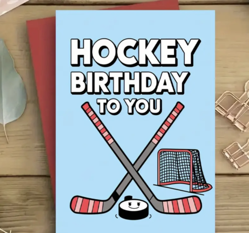 Kartka urodzinowa - Hockey Birthday