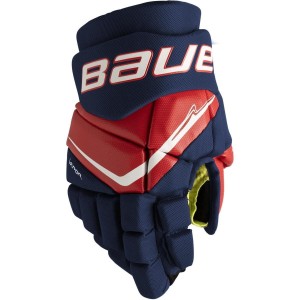 Rękawice hokejowe BAUER Vapor Fly40 - Junior - granatowo/czerwono/białe