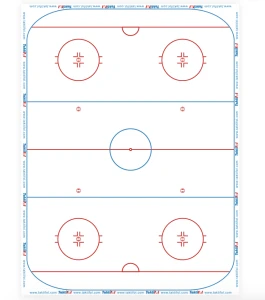 Print Ice Hockey field