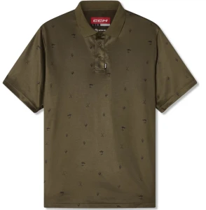 Polo CCM Golfpique Printed Khaki Green