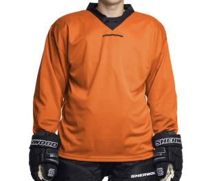 Koszulka hokejowa treningowa Sher-Wood - pomarańczowa