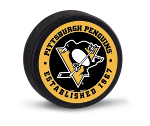 WinCraft NHL Hockey Puck Packaged - Pittsburgh Penguins