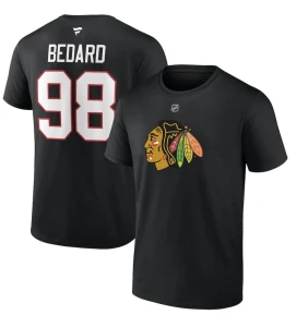 Fanatics NHL Name & Number Graphic T-shirt Chicago Blackhawks #98 Bedard