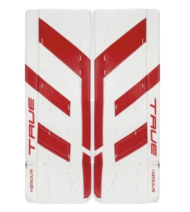TRUE Goalie Leg Pads HZRDUS 7X4 red/white - Senior 