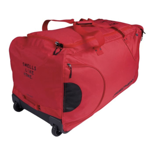 Torba hokejowa na kółkach FISCHER Player Bag S25 - czerwona - Senior 