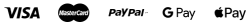 payment methods: Visa, mastercard, paypay, google pay, apple pay